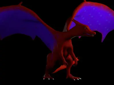 POKEMON CHARIZARD  Low-poly 3D model