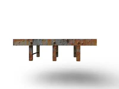 Industrial Conveyer Roller  Low-poly 3D model