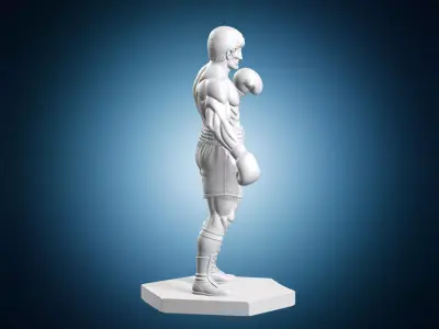 Rocky Balboa Statue Model 3D print model