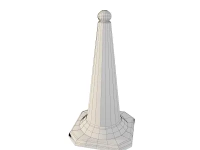 Japanese Traffic Cone 3D model