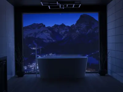 Modern bathroom Free 3D model