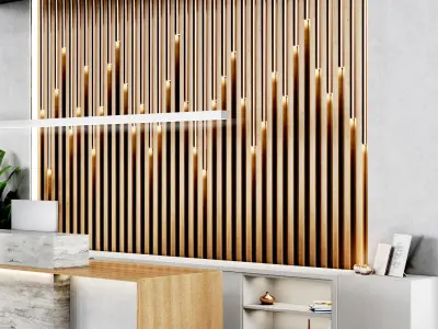 Reception 10 lobby entrance 3D model