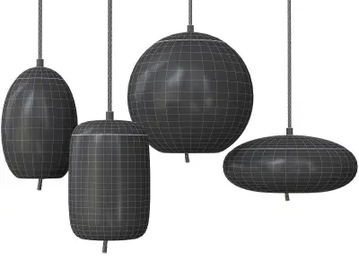 Knot Small Amber Glass 3D model