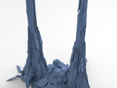 Star Glider Ship structures 3  3D model