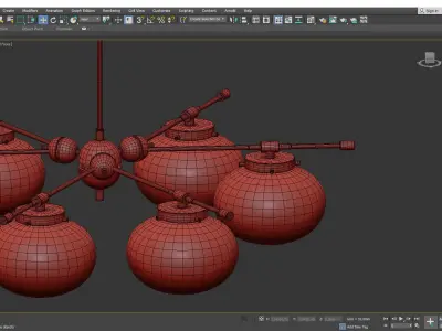 PUJA CHANDELIER Low-poly 3D model