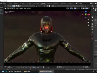 Sci-Fi Character Low-poly 3D model purchase