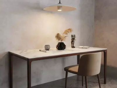 Pendant light Low-poly 3D model get