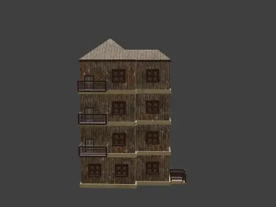 House Model 97 Low-poly 3D model
