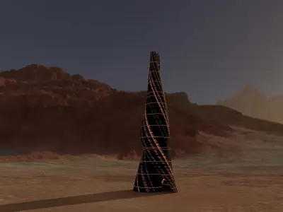Sci Fi Tower 3D model