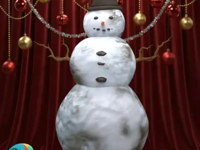 Snowman Prop for DAZ 3D model