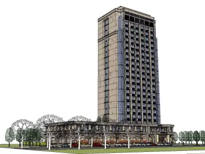 vacation spot-Resort-Fashion Leisure Hotel-0263 3D model