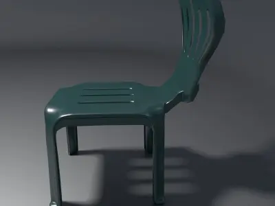 Plastic Chair - 1 - d 3D model