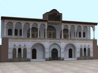 Khosro Abad Mansion Low-poly 3D model