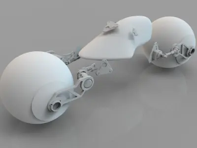 sci-fi bike 3D model