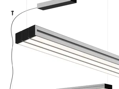 Fabbian LIGHT GLIDE Hanging lamp 3D model