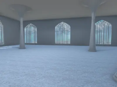 Sci-Fi Hall 3D model