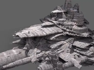 Aztec Death Ship 3D model