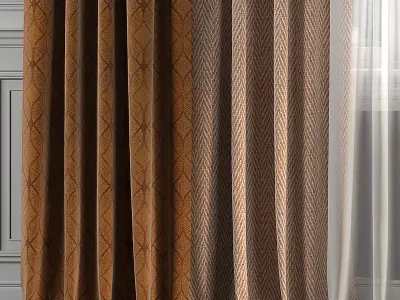 Curtain Set 245 3D model