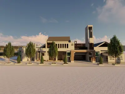 Futuristic Skyscraper-Building office-Modern office 3D model