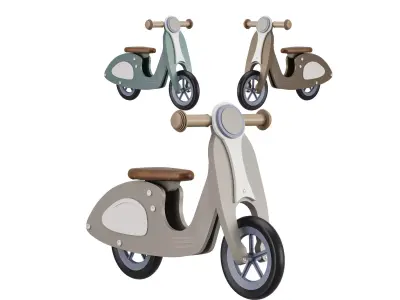 Toy motorcycle for children 3D model