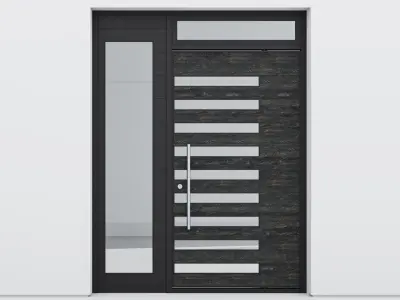 Aluminium door 225 3D model