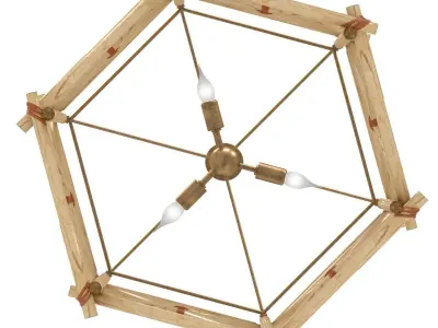 Hickory Currey and Company Lamps and Lighting Kingali Lantern 3D model