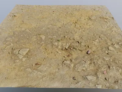 gravelgound05 pile of dirt  3D model