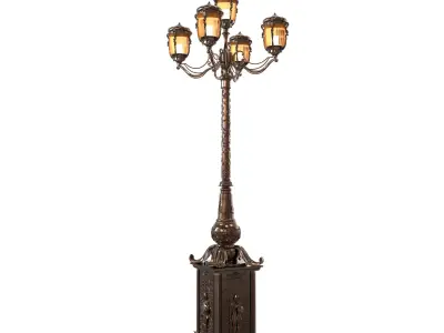 Exterior street light  Petersburg  3D model