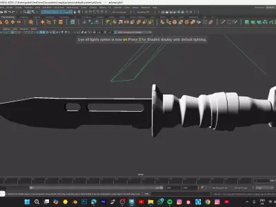 KNIFE MODEL Low-poly 3D model get