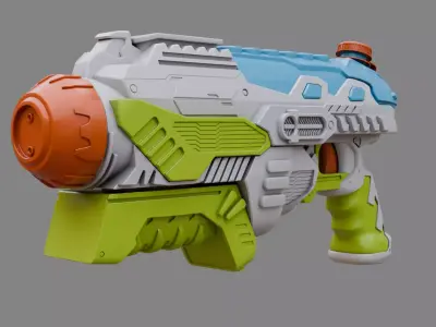 Water Gun one hand 08 3D model