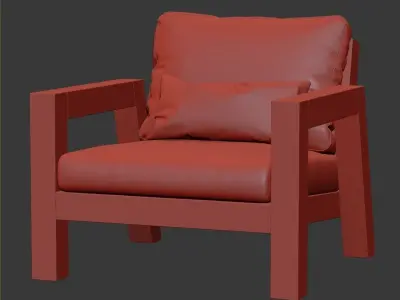 Lars Armchair by Piet Boon 3D model