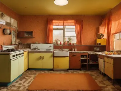 1970s Kitch Interior Scenes Texture