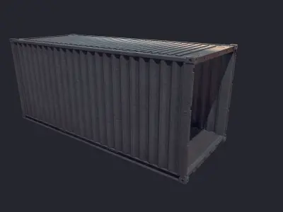 Cargo Container Low-poly 3D model