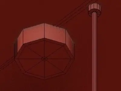 Untitled pendant light with squares hanging from it 3D model