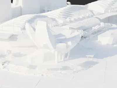 Marina Bay Sands Singapore Low-poly 3D model
