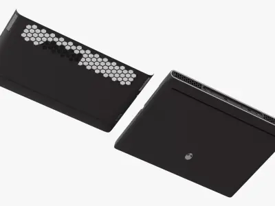  Dell Gaming Laptop Chassis with Open Internal Components Black 