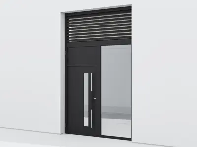 Aluminium door 94 3D model