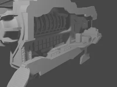 CS1-092023 Concept Starship Freighter  3D print model