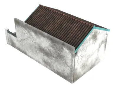 Indonesia Heritage House 1 Low-poly 3D model
