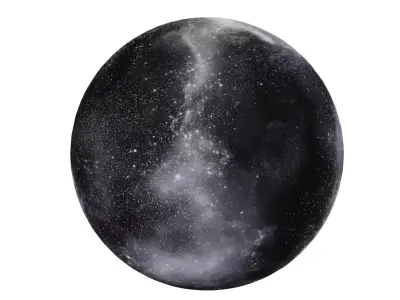 HDRI Panoramic Sky - 360 starfield - 03 violet Low-poly 3D model