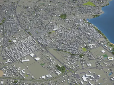 Antalya - City 3D Model Low-poly 3D model