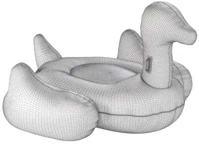 swimline giant swan float for swimming pools 3D model