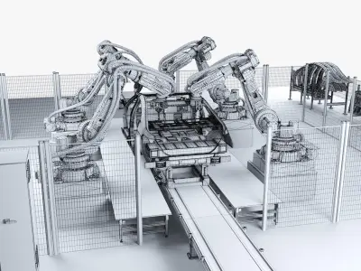  Car Body Welding Robotics Cell 