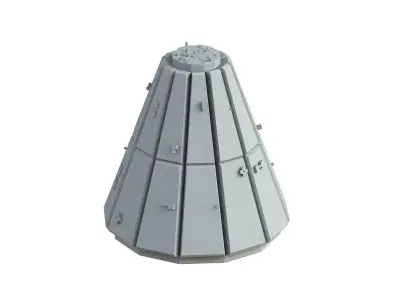 Sci Fi Object No 2853 Low Poly Low-poly 3D model