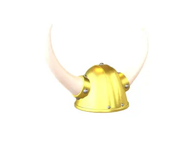 Viking Hat V1 004 Low-poly 3D model