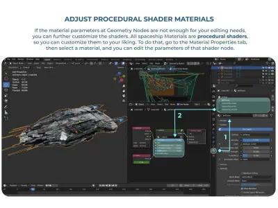 Spaceship Generator Blender 3D model