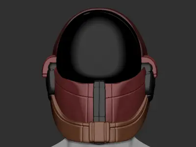High quality scifi helmet high poly sculpt ver 4 3d printable  3D model purchase
