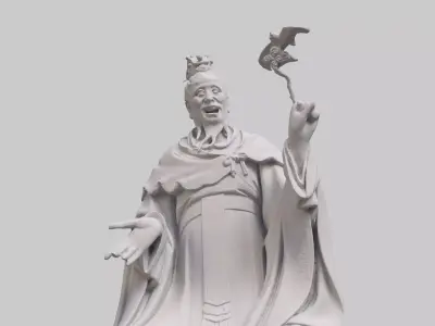 Deity Statue Sculpture06 3D model