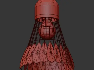 MINTON gold pendant light 3D model