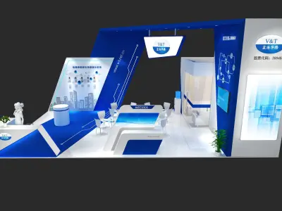 Science and technology booth ideas 3D model